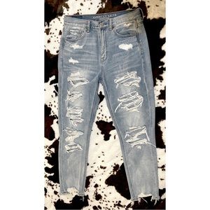 American Eagle ripped jeans